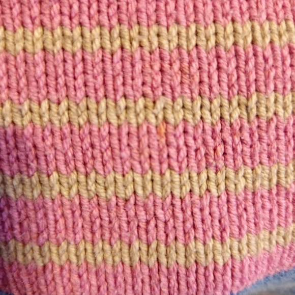 Vintage 90s V Neck Pastel Striped Spring Sweater Size Xl Coastal Grandmother - Picture 6 of 6